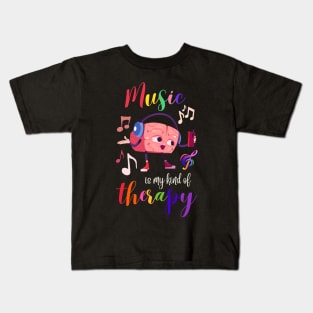 National Aphasia Awareness Day Elderly's Love Music as a Kind Therapy Kids T-Shirt